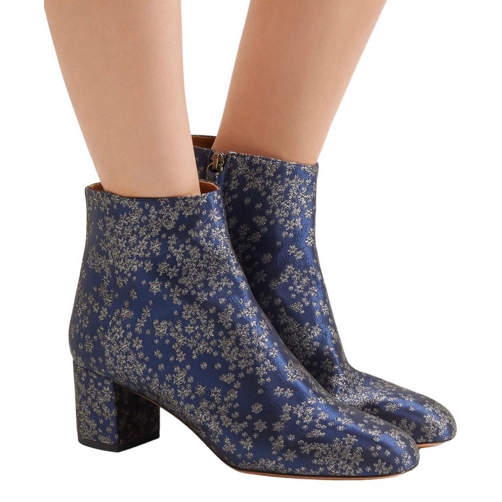 NWOB Aquazzura Brooklyn Stardust Ankle Boots